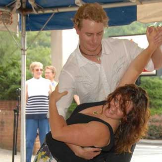 Dancing at Steppi'n' Out
